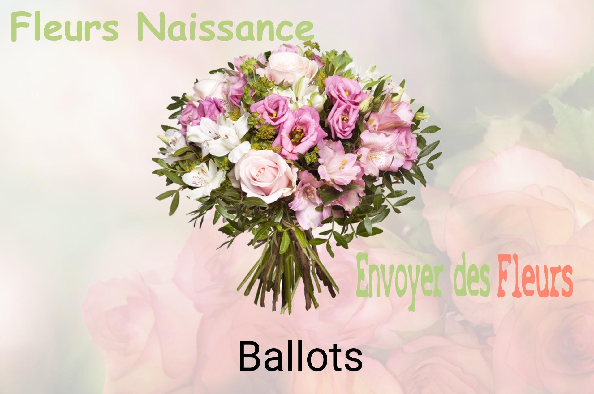 Bouquet de fleurs de naissance livré à Ballots